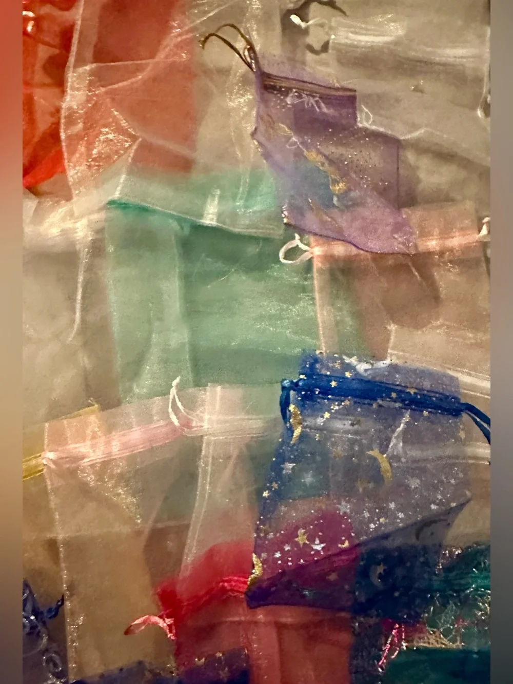 BUY NOW 40 Pc Mixed Size & Design Organza Bags - S-XL